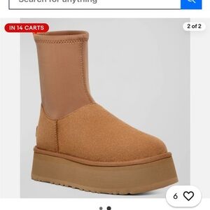 UGG Classic dipper- Chestnut Platform Boots